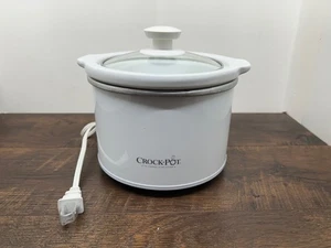 Olla de cocción lenta pequeña blanca Crockpot 1,5 cuartos SCR151-WG-NP - Imagen 1 de 11