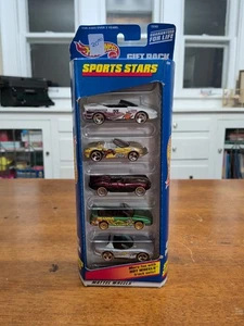 Vintage Mattel Hot Wheels Sports Stars Gift Pack 5-pack 1998 New - Picture 1 of 2