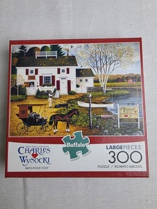 Charles Wysocki 300-teiliges Puzzle Birch Point Cove komplett mit Poster - Bild 1 von 4