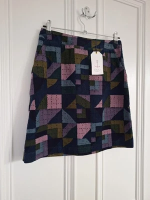 Falda de algodón Seasalt Cornwall Needlecord *Nueva* Reino Unido 10 Petite PVP £59,95 Foto 1 de 4