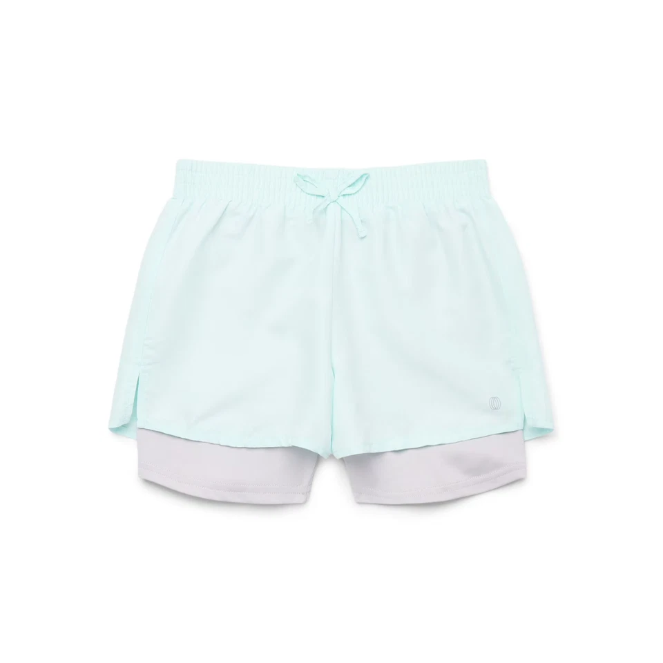 Balance Collection Girls' Athletic Shorts with Bike Shorts Liner, Size M 10/12 - Image 1 of 1