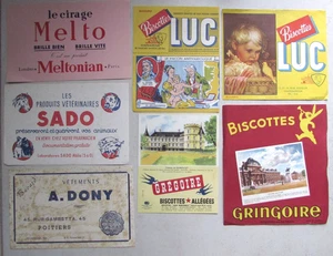 Lot de 35 buvards divers : Melto, Larousse, Job, Bee's Polish, Fixtou etc - Bild 1 von 5