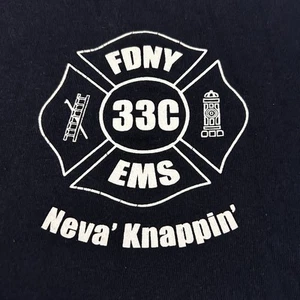Maglietta FDNY 33C Sheepshead Bay vigili del fuoco taglia M - Foto 1 di 5