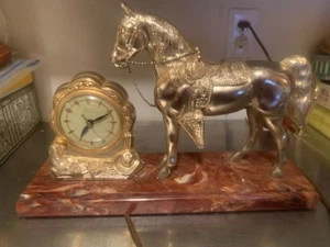 Antico Orologio Cavallo Elettrico United Sellato, Funzionante - CEx jl5 - Foto 1 di 3
