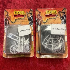 RAFM 25mm Artillerie Geschütze Wirbel & Handkanonengewehre 6158 6160 2 Stück - Bild 1 von 4