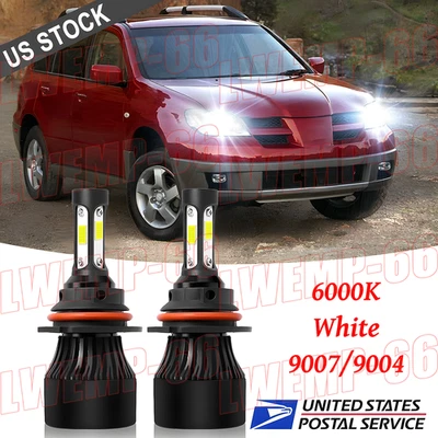 Bombillos LED Foco 9007 Luz De Faros Blanco 2x PARA Mitsubishi Outlander 2003-04 Foto 1 de 4