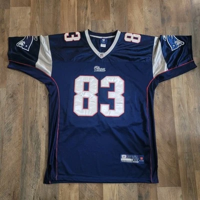 Nueva con etiquetas Camiseta Wes Welker #83 New England Patriots Super Bowl XLVI COSIDA Para hombres 48 Foto 1 de 4