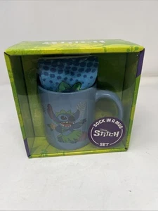 Disney Lilo and Stitch Ceramic Coffee Mug Coaster Spoon Bundle Weird But Cute - Picture 1 of 5