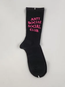 NEU Anti Social Club Socken Pink Schwarz Antisozial - Bild 1 von 3