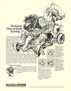 Vintage 1965 McCulloch MC-9, 45 & 75 Go-Kart Engine Ad - Picture 1 of 1