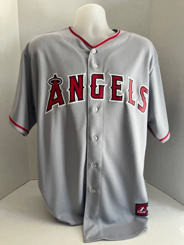 Los Angeles/Anaheim Angels Albert Pujols VTG Majestic Gray (Away) Jersey Size XL Cover