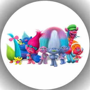 Colocador de tartas cumpleaños fiesta imagen de tartas fondant - oblea trolls P4 - Imagen 1 de 1