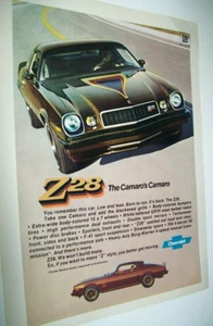 1977 Chevy CAMARO Z-28 mid-size-mag car ad-"Z28 The Camaro's Camaro" - Picture 1 of 1