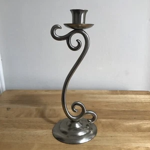 "Candelabro de metal realmente elegante / metal blanco / grande / 10""" - Imagen 1 de 7