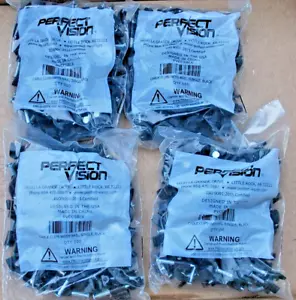 400 SET Perfect Vision PVCCSBLK schwarz 1" LANGE Nagelclips NEU RG6 RG59 KOAXIAL - Bild 1 von 4