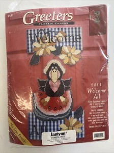 Plastic Canvas Kit Greeters Welcome All 1411 Watermelon Blackbird Summer Fall - Picture 1 of 7