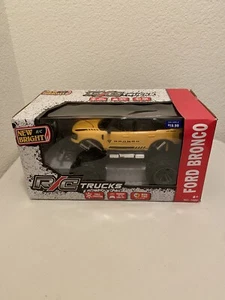 New Bright R/C Trucks Yellow Ford Bronco No. 1688 Ford Officially Lic Product - Picture 1 of 3
