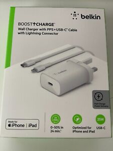 BELKIN Boost↑Charge WCA004my V2 Wall Charger PPS+USB-C +C iphone ipad