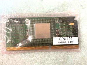 VINTAGE INTEL CELERON 366MHZ SLOT 1 CPU - TESTED PULLS OEM SURPLUS RM2-CMP8 - Picture 1 of 3