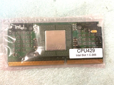 VINTAGE INTEL CELERON 366MHZ SLOT 1 CPU - TESTED PULLS OEM SURPLUS RM2-CMP8 - Image 1 of 3