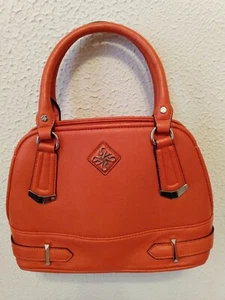 Simply Vera Vera Wang Damen Handtasche orange Kunstleder Doppelgriff - Bild 1 von 9