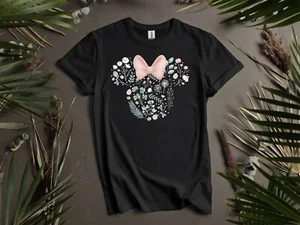 Cute Disney Minnie Mouse Head Icon T-shirt T shirt Men Women Unisex Tshirt K47 - Picture 1 of 6