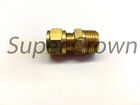 1 X New Brass 3/8" Id X 3/8" Male Npt Compression Connector Fitting Adapter