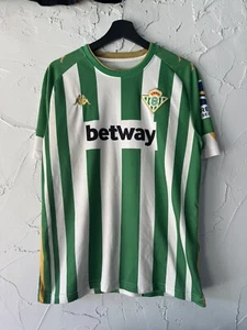 2020-21 Kappa Real Betis La Liga Jersey Size Medium Beltway - Picture 1 of 5