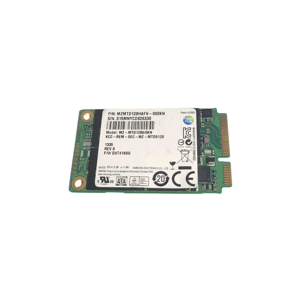 Samsung SSD 128GB mSATA Sata III 6.0Gbs PC Laptop Notebook Festplatte MZ-MTD1280 - Bild 1 von 1