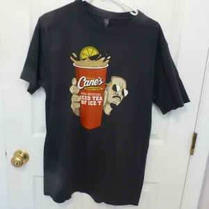 Raising Canes Chicken Fingers The Official Iced Tea Of Ice-T Shirt Rap Size M - Picture 1 of 3