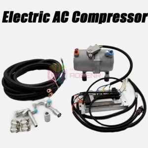 DC 12V Electric Car Air Conditioner Compressor Kit A/C Control Panel Wire Set - Bild 1 von 13