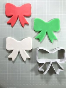 Bow Cookie Cutter 75mm Length - Hand Wash Only - Picture 1 of 3