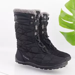 Columbia Women's Minx Mid II Boot Size 7 Black Waterproof Winter Snow Omni Heat - Picture 1 of 14