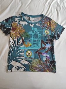 adidas x MARY KATRANTZOU Cut and sew T-shirt short sleeve allover pattern US S - Picture 1 of 6
