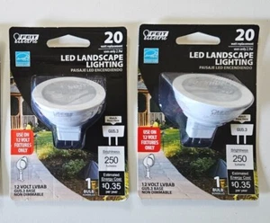 Feit Electric Landscape LED EQ MR16 Bright White G5.3 Base LED Light Bulb 2 Pack - Picture 1 of 2