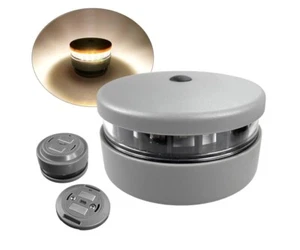 Pactrade Marine Warm White Navigation Light Button Grey Magnetic LED AAA Battery - Picture 1 of 8