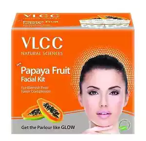 VLCC Papaya Fruit Facial Kit 60gm, - Picture 1 of 8