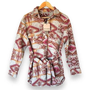 Western Alex & Parker Jacket Shacket Button Down Long Sleeve Aztec Print Size M - Picture 1 of 11