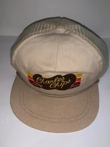 Vintage Rare Charles Chips Trucker Hat by La Mode Du Golf Mesh Back Embroidered - Picture 1 of 7