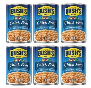 Bush's Best Chick Peas Garbanzo Beans 6 Can Pack - Picture 1 of 2