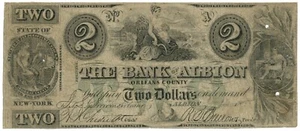 186X Bank of Albion Orleans County New York NY $ 2 (L1722) - Bild 1 von 2
