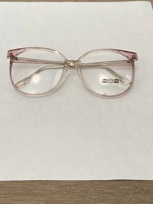 Gafas de plástico rosa translúcido modelo Europa Marcia vintage nuevas 54-17-140 Foto 1 de 4