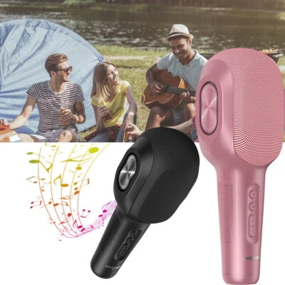 Wireless Bluetooth Microphone Karaoke Handheld Stereo Mic USB Outdoor Speaker - Image 1 of 4