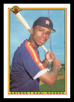 Karl Rhodes #79 1990 Bowman Houston Astros - Image 1 of 2