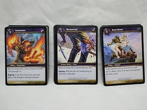 Lot Of (40) Wow TCG Fires Of Outland Warlock Warrior & Priest Commons/Uncommons - Picture 1 of 5