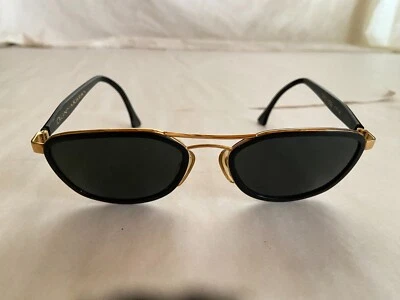 Donna Karan D001 Col 1018 Gold Black Frame Black Lens Sunglasses France - Image 1 of 4