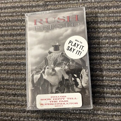 SEALED Rush-Presto-Cassette Tape 1989 Atlantic 82040-4 Neil Peart Geddy Lee Hype - Image 1 of 4