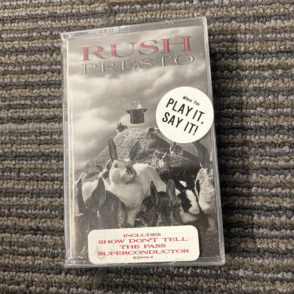 SEALED Rush-Presto-Cassette Tape 1989 Atlantic 82040-4 Neil Peart Geddy Lee Hype - Image 1 of 4