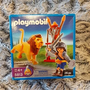 Playmobil 5813 Gladiator mit Löwen - NEU versiegelte BOX ausverkauft Vintage selten römisch - Bild 1 von 8