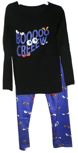 New Girls size 10 Halloween Pajama Set Pants T-Shirt Boo Crew - Picture 1 of 2